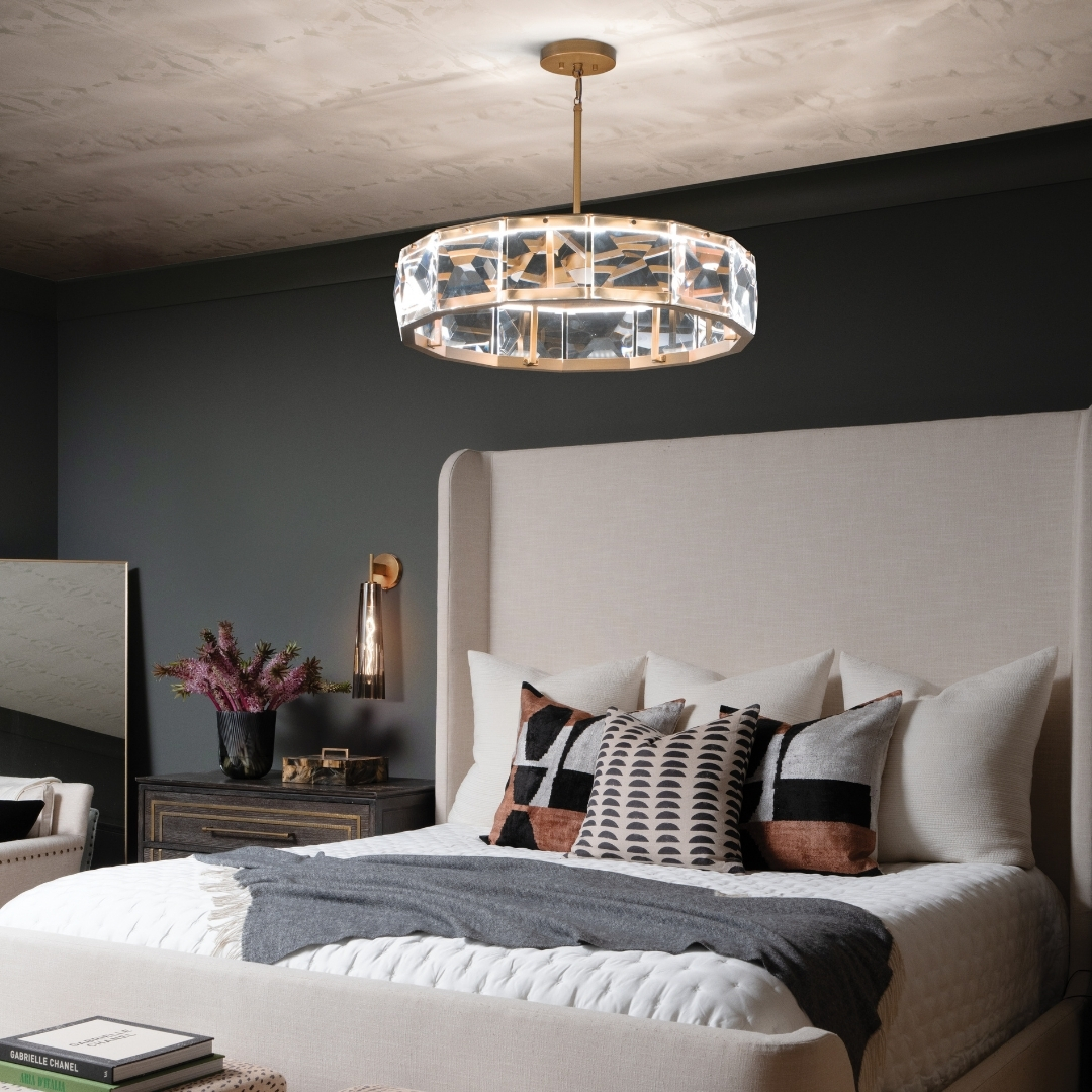 Scale and Symmetry for bedroom lighting